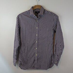 J.Crew 80's 2-Ply Buttondown in Purple/White, Sz S